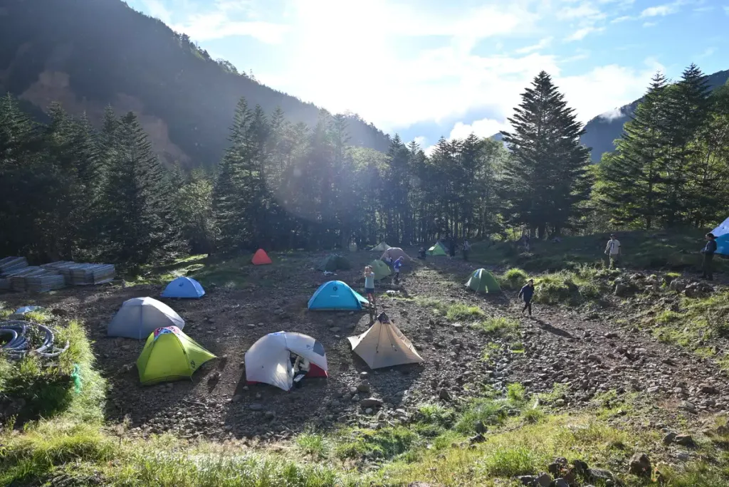 八ヶ岳の全山小屋一覧-テント泊可能な小屋、山小屋グルメ
