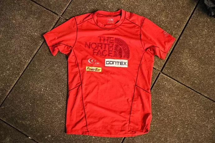 ザ・ノース・フェイスのTシャツ＆短パン　ランを楽しむ