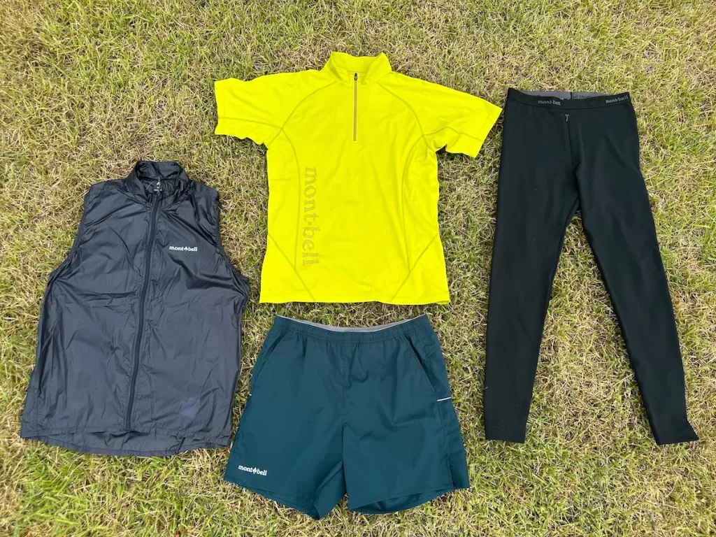 モンベルで揃える登山用行動着：ランニングなどの激しいアクティビティ編