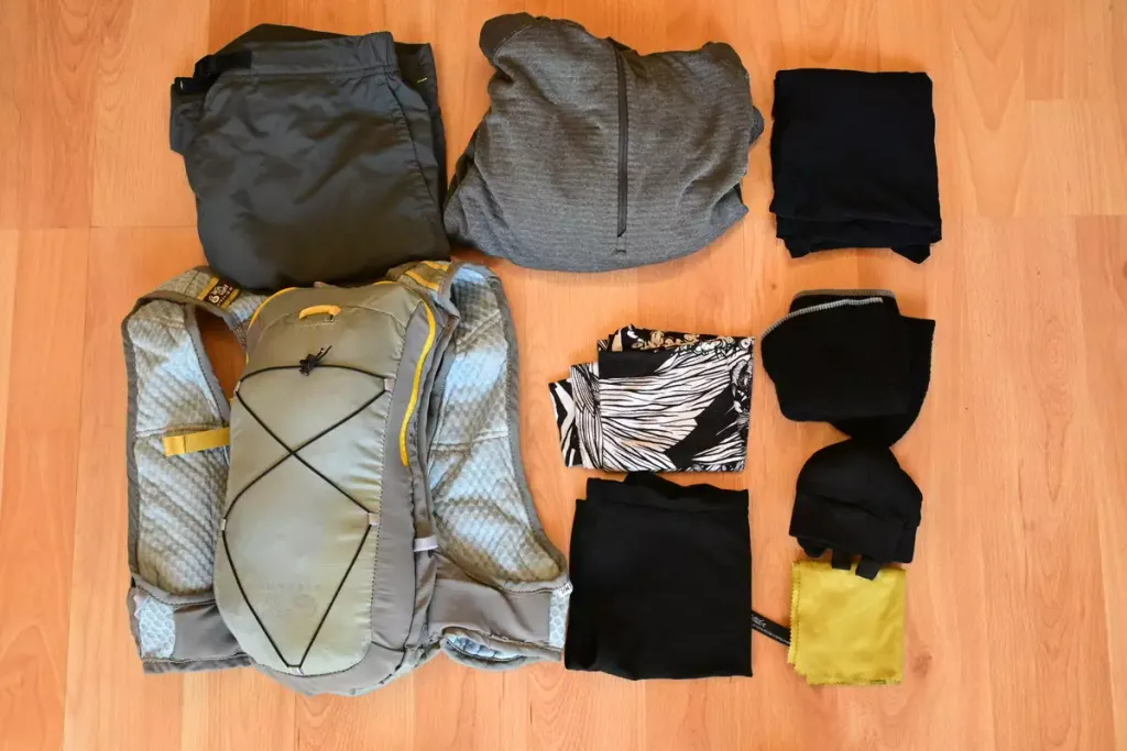 冬のトレランの服装は汗対策が重要