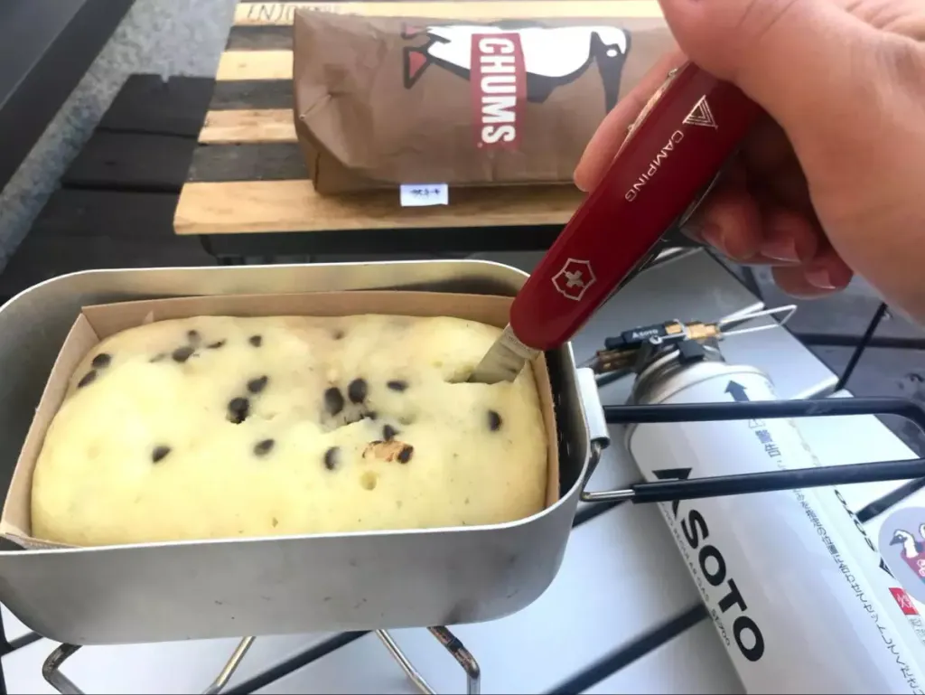 メスティンでおやつ作り-汚さず簡単パウンドケーキ