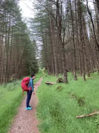 湖を囲む山々　ウェストハイランドウェイの一部を歩く アードルイからバルマハへ