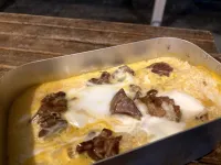 メスティン山ご飯レシピ‐焼き鳥缶で親子丼
