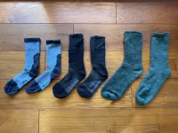 ウールパワーの3種類のソックス−トレイルランと登山の必須アイテム