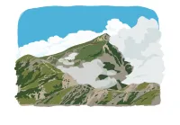 白馬岳 / 家族と登った大雪渓