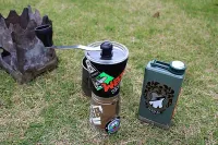 ハリオのコーヒーミル　山ごはん時に楽しむコーヒー