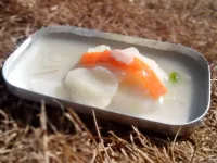 メスティン山ごはんレシピ-餅あんかけ