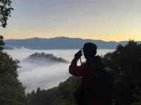 幻の天空の城「越前大野城」 -福井県大野市の犬山から眺める