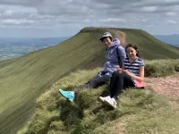どこまでも広がる丘陵地　ウェールズ　ペニーファンへ